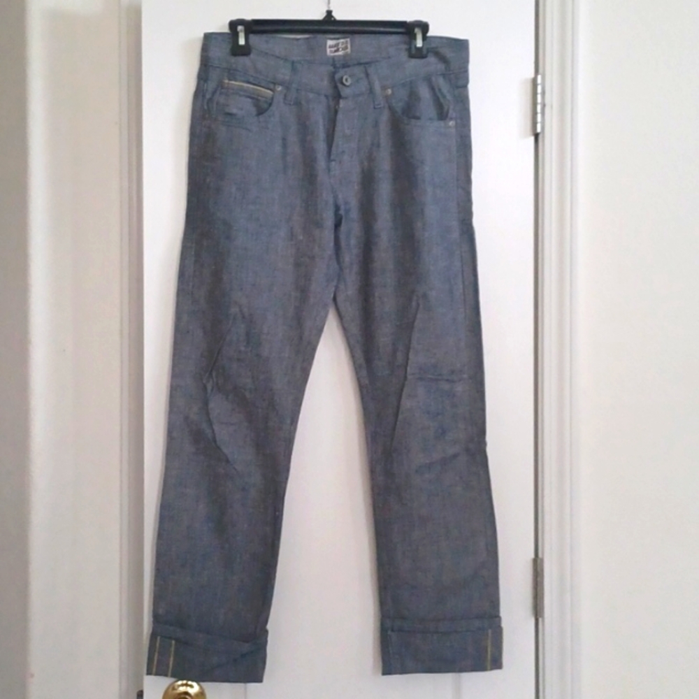 Naked and Famous Pineapple Selvedge Chambray, Skinny Guy, Denim!